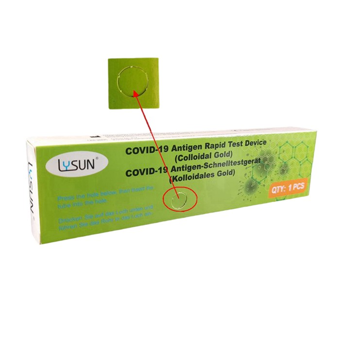 Dispositivo de prueba rápida de antígeno Covid 19