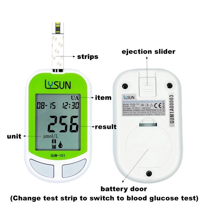 CE Approved Uric Acid Meter