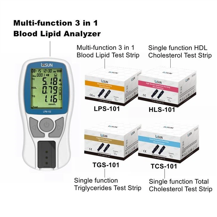 Lipid Meter Home Use Cholesterol Triglyceride Lipoprotein