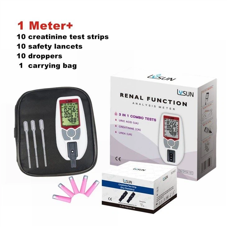 Renal Function Meter Uric Acid Creatinine Urea Testing Device
