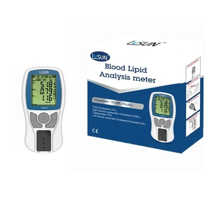 LPM-102 Medidor de análisis de lípidos en sangre Analizador POCT portátil para el hogar Prueba TC HDL TG