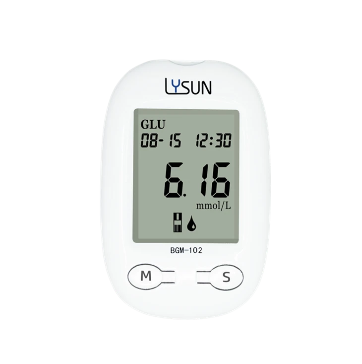 Lysun Rapid Test Blood Glucose Meter Glucometer Test Strips Sugar Monitor For Diabetes
