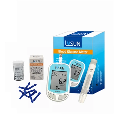 Lysun 50 piezas Medidor de glucosa en sangre médico Tiras reactivas digitales de azúcar en sangre Prueba rápida Cuidado en el hogar Clínica